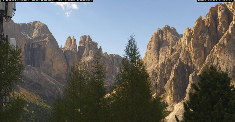 Webcam Vigo di Fassa-Pera-Ciampedie - Vigo di Fassa - Gardeccia - Torri del Vajolet