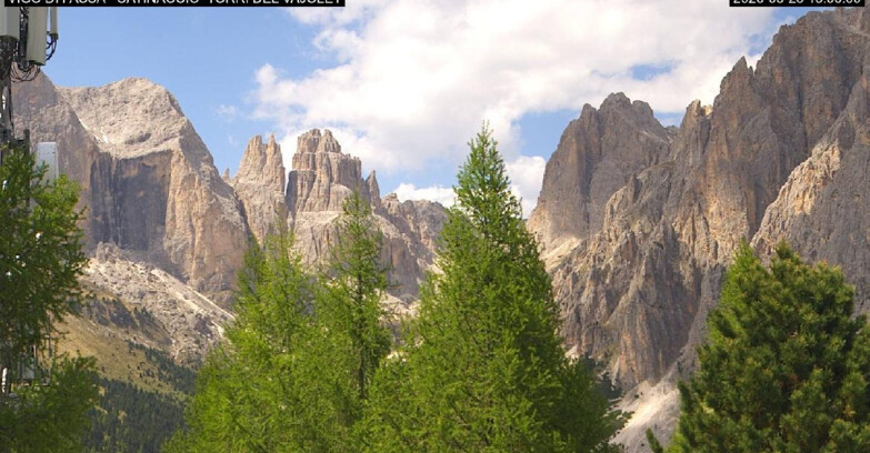 Webcam Vigo di Fassa-Pera-Ciampedìe - Vigo di Fassa - Gardeccia - Torri del Vajolet