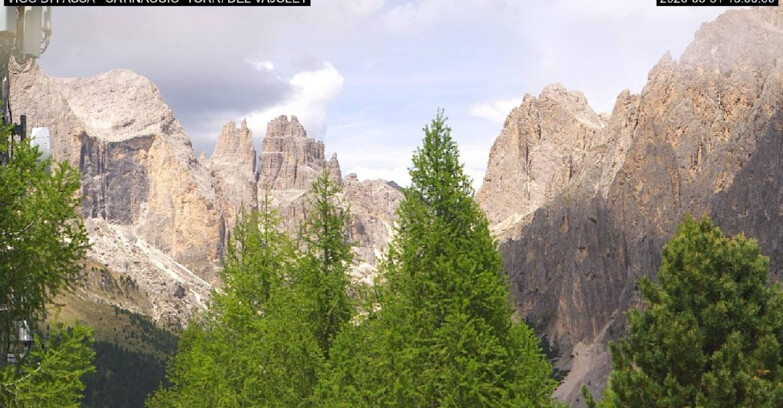 Webcam Виго-ди-Фасса-Пера-Чампедие  - Vigo di Fassa - Gardeccia - Torri del Vajolet