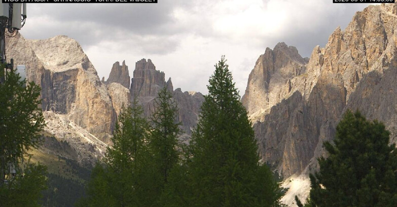 Webcam Vigo di Fassa-Pera-Ciampedìe - Vigo di Fassa - Gardeccia - Torri del Vajolet