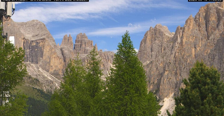 Webcam Vigo di Fassa-Pera-Ciampedie - Vigo di Fassa - Gardeccia - Torri del Vajolet