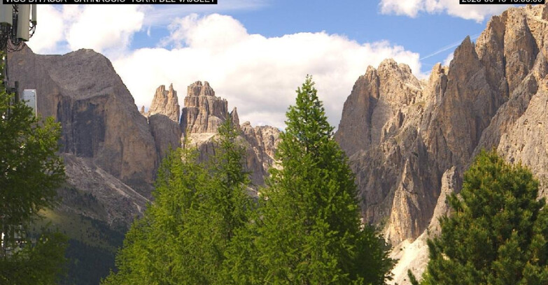 Webcam Vigo di Fassa-Pera-Ciampedie - Vigo di Fassa - Gardeccia - Torri del Vajolet