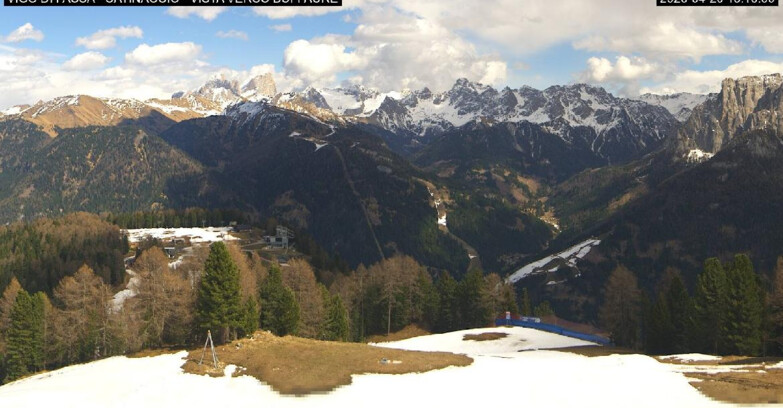 Webcam Виго-ди-Фасса-Пера-Чампедие  - Vigo di Fassa - Ciampedie e Pozza Buffaure