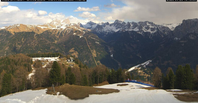 Webcam Vigo di Fassa-Pera-Ciampedie - Vigo di Fassa - Ciampedie e Pozza Buffaure