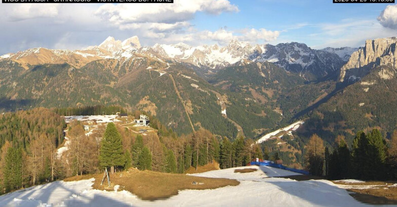 Webcam Vigo di Fassa-Pera-Ciampedie - Vigo di Fassa - Ciampedie e Pozza Buffaure