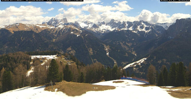 Webcam Vigo di Fassa-Pera-Ciampedìe - Vigo di Fassa - Ciampedie e Pozza Buffaure