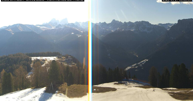 Webcam Vigo di Fassa-Pera-Ciampedìe - Vigo di Fassa - Ciampedie e Pozza Buffaure