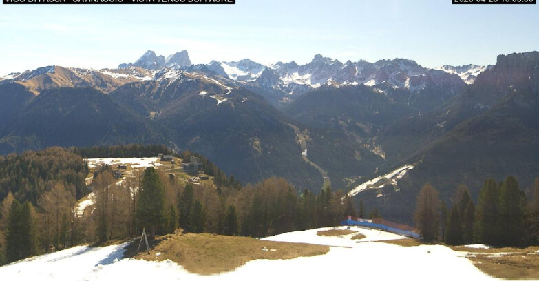 Webcam Vigo di Fassa-Pera-Ciampedìe - Vigo di Fassa - Ciampedie e Pozza Buffaure