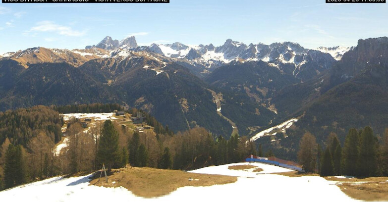 Webcam Vigo di Fassa-Pera-Ciampedìe - Vigo di Fassa - Ciampedie e Pozza Buffaure