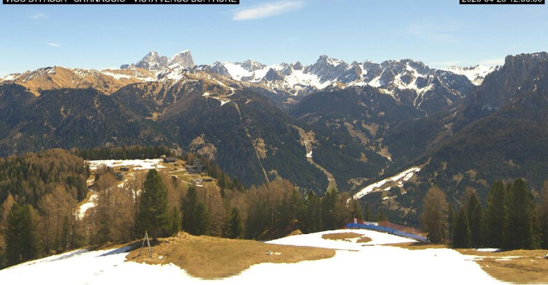 Webcam Vigo di Fassa-Pera-Ciampedìe - Vigo di Fassa - Ciampedie e Pozza Buffaure