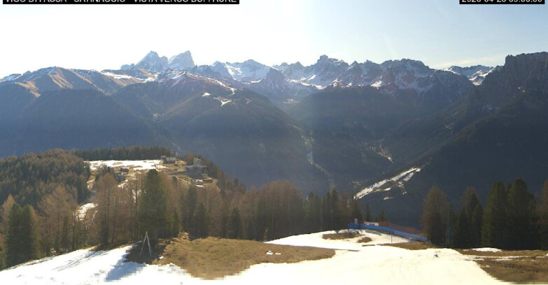 Webcam Vigo di Fassa-Pera-Ciampedìe - Vigo di Fassa - Ciampedie e Pozza Buffaure