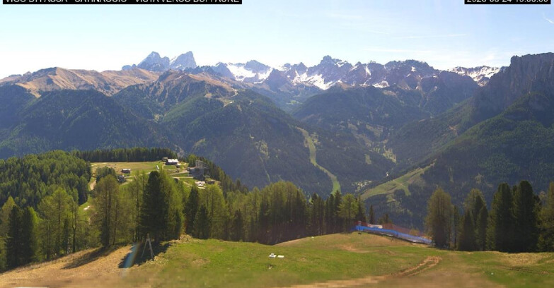 Webcam Vigo di Fassa-Pera-Ciampedie - Vigo di Fassa - Ciampedie e Pozza Buffaure