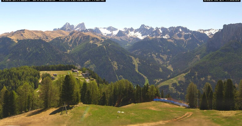 Webcam Vigo di Fassa-Pera-Ciampedie - Vigo di Fassa - Ciampedie e Pozza Buffaure