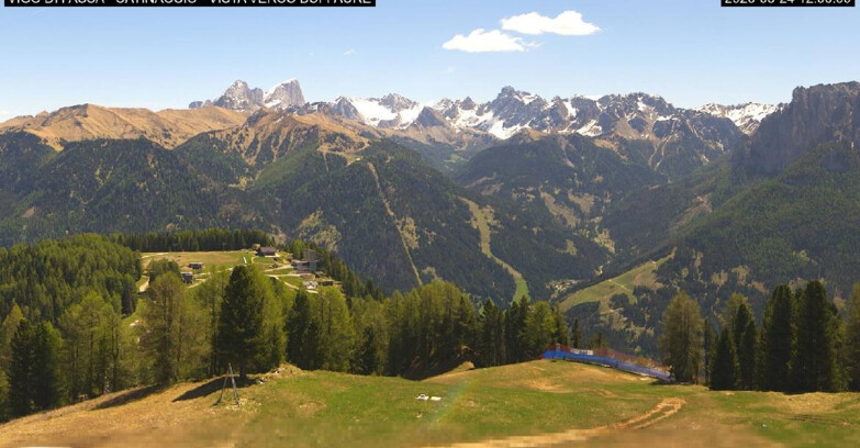 Webcam Vigo di Fassa-Pera-Ciampedie - Vigo di Fassa - Ciampedie e Pozza Buffaure
