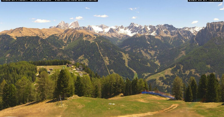 Webcam Vigo di Fassa-Pera-Ciampedie - Vigo di Fassa - Ciampedie e Pozza Buffaure