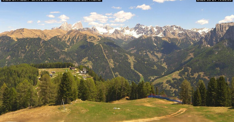 Webcam Vigo di Fassa-Pera-Ciampedie - Vigo di Fassa - Ciampedie e Pozza Buffaure