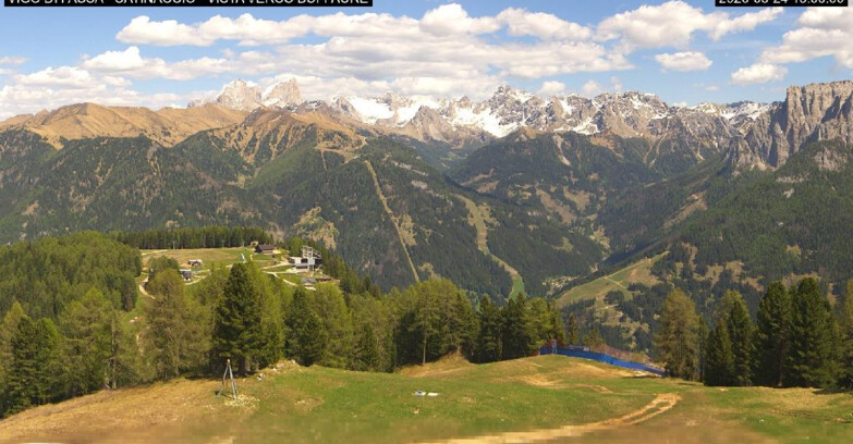 Webcam Vigo di Fassa-Pera-Ciampedie - Vigo di Fassa - Ciampedie e Pozza Buffaure