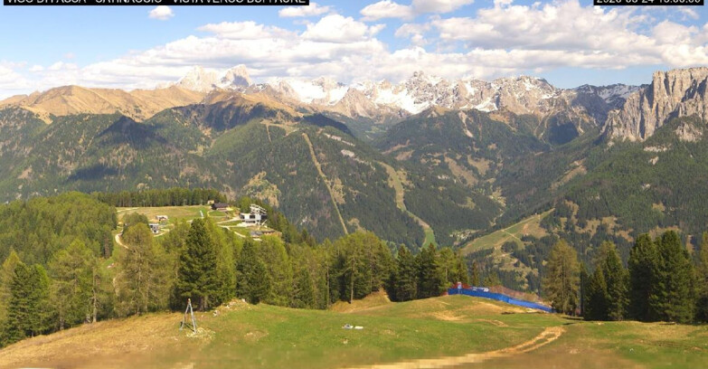 Webcam Vigo di Fassa-Pera-Ciampedie - Vigo di Fassa - Ciampedie e Pozza Buffaure