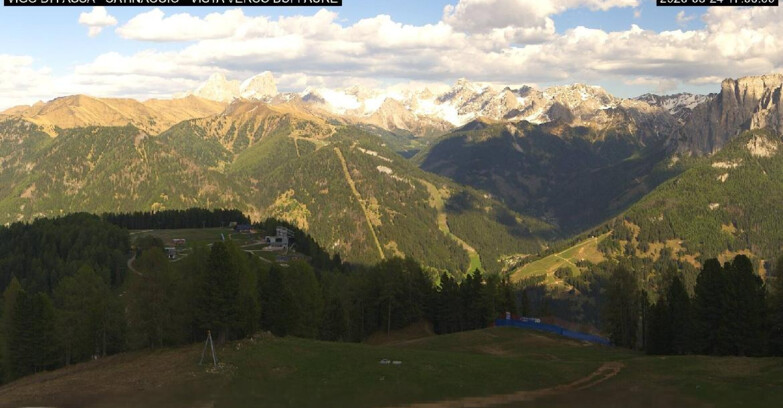 Webcam Vigo di Fassa-Pera-Ciampedie - Vigo di Fassa - Ciampedie e Pozza Buffaure