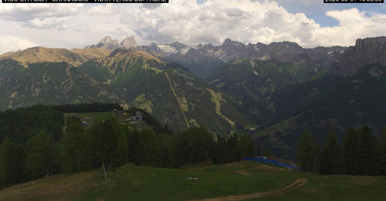 Webcam Vigo di Fassa-Pera-Ciampedìe - Vigo di Fassa - Ciampedie e Pozza Buffaure