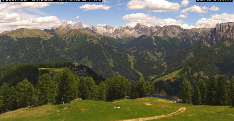 Webcam Vigo di Fassa-Pera-Ciampedie - Vigo di Fassa - Ciampedie e Pozza Buffaure
