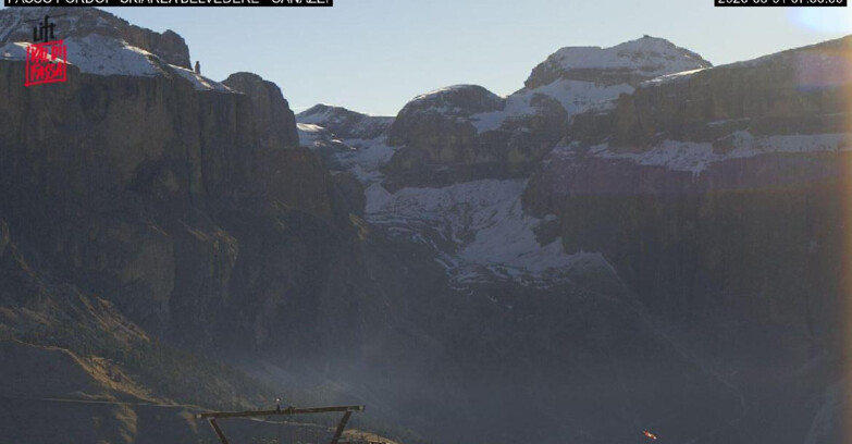 Webcam Campitello-Mazzin-Col Rodella - Canazei - Belvedere - Skiarea Belvedere