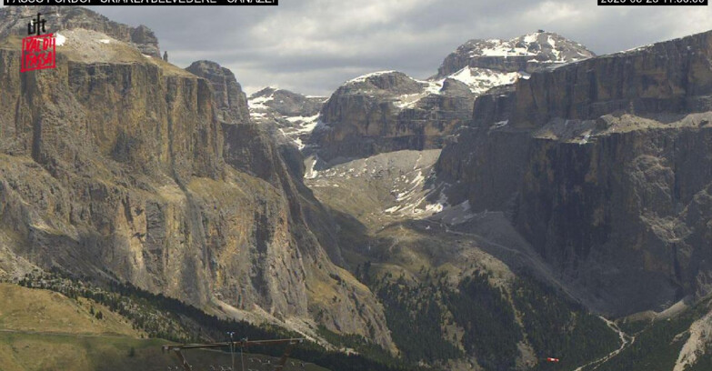 Webcam Campitello-Mazzin-Col Rodella  - Canazei - Belvedere - Skiarea Belvedere