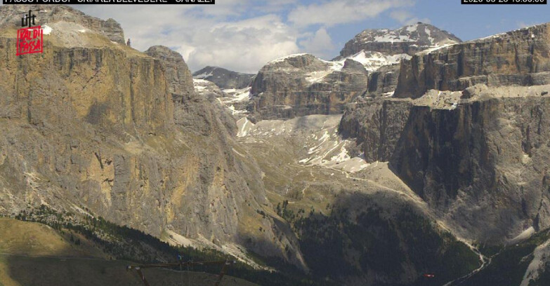 Webcam Campitello-Mazzin-Col Rodella  - Canazei - Belvedere - Skiarea Belvedere