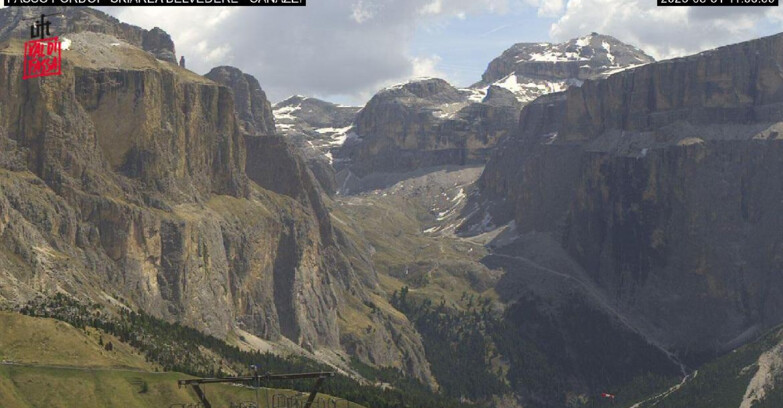 Webcam Кампителло-Маццин-Кол-Роделла  - Canazei - Belvedere - Skiarea Belvedere