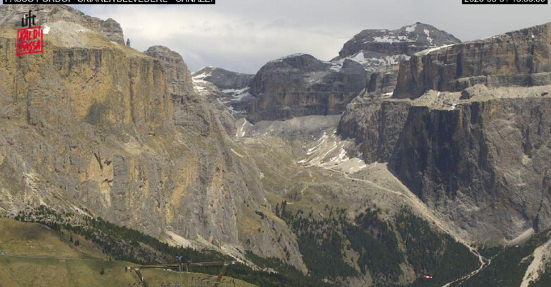 Webcam Кампителло-Маццин-Кол-Роделла  - Canazei - Belvedere - Skiarea Belvedere