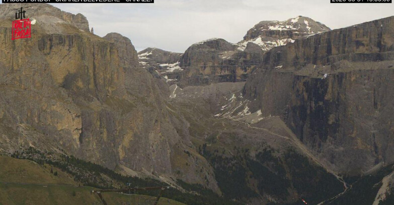 Webcam Кампителло-Маццин-Кол-Роделла  - Canazei - Belvedere - Skiarea Belvedere