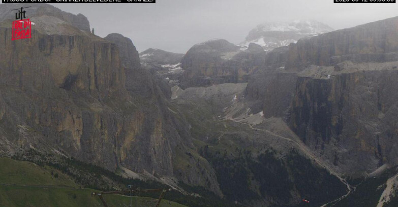 Webcam Кампителло-Маццин-Кол-Роделла  - Canazei - Belvedere - Skiarea Belvedere