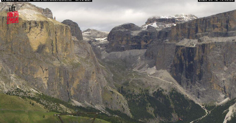 Webcam Кампителло-Маццин-Кол-Роделла  - Canazei - Belvedere - Skiarea Belvedere