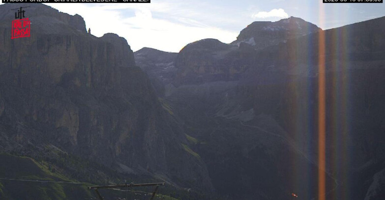 Webcam Campitello-Mazzin-Col Rodella  - Canazei - Belvedere - Skiarea Belvedere