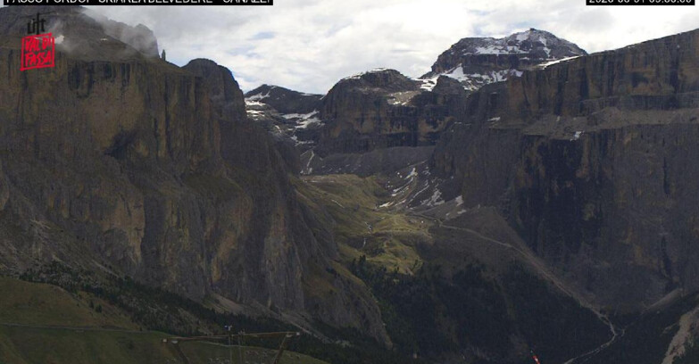 Webcam Campitello-Mazzin-Col Rodella  - Canazei - Belvedere - Skiarea Belvedere