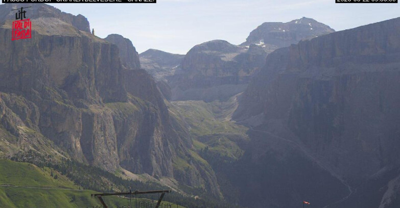 Webcam Campitello-Mazzin-Col Rodella  - Canazei - Belvedere - Skiarea Belvedere