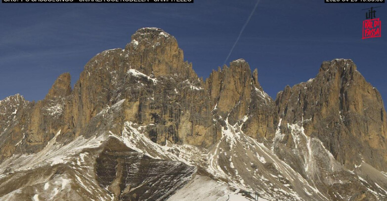 Webcam Кампителло-Маццин-Кол-Роделла  - Campitello di Fassa - Col Rodella - Gruppo del Sassolungo