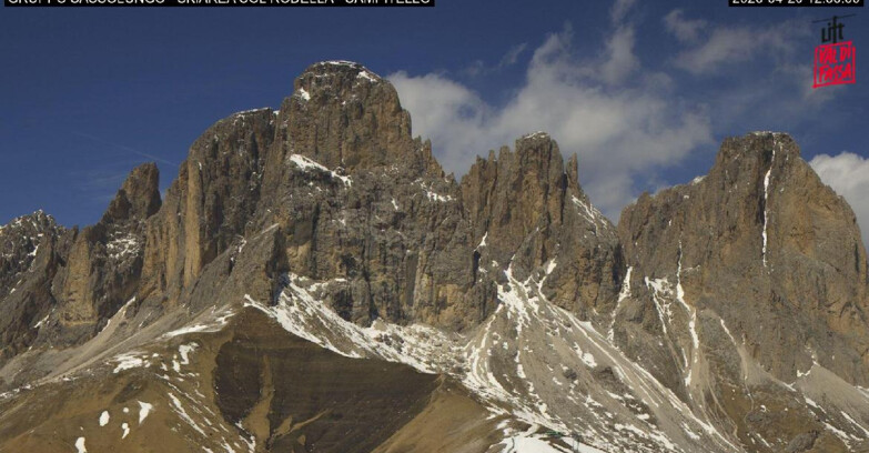 Webcam Кампителло-Маццин-Кол-Роделла  - Campitello di Fassa - Col Rodella - Gruppo del Sassolungo
