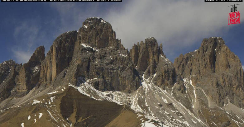 Webcam Кампителло-Маццин-Кол-Роделла  - Campitello di Fassa - Col Rodella - Gruppo del Sassolungo