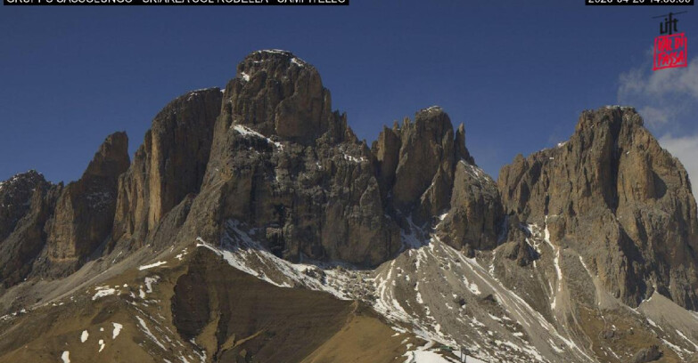 Webcam Кампителло-Маццин-Кол-Роделла  - Campitello di Fassa - Col Rodella - Gruppo del Sassolungo