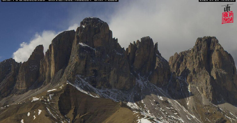Webcam Кампителло-Маццин-Кол-Роделла  - Campitello di Fassa - Col Rodella - Gruppo del Sassolungo
