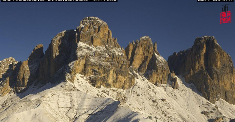 Webcam Кампителло-Маццин-Кол-Роделла  - Campitello di Fassa - Col Rodella - Gruppo del Sassolungo