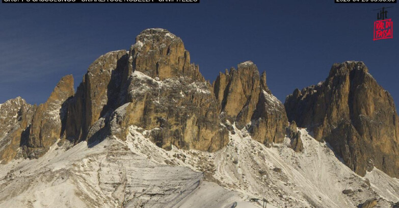 Webcam Кампителло-Маццин-Кол-Роделла  - Campitello di Fassa - Col Rodella - Gruppo del Sassolungo