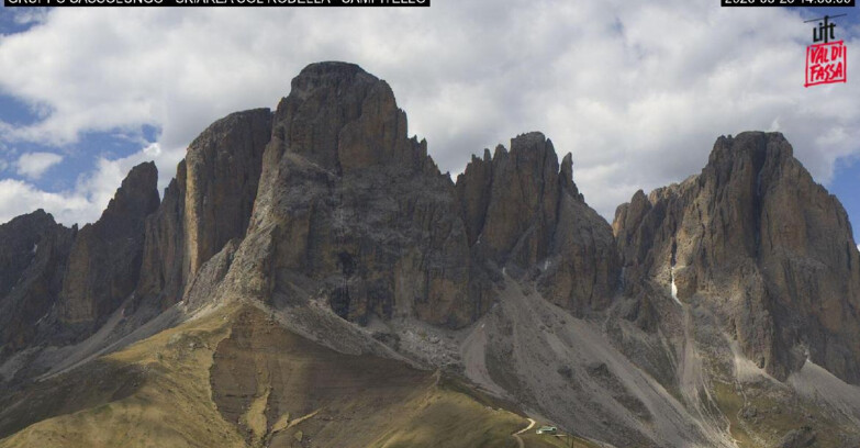 Webcam Campitello-Mazzin-Col Rodella  - Campitello di Fassa - Col Rodella - Gruppo del Sassolungo