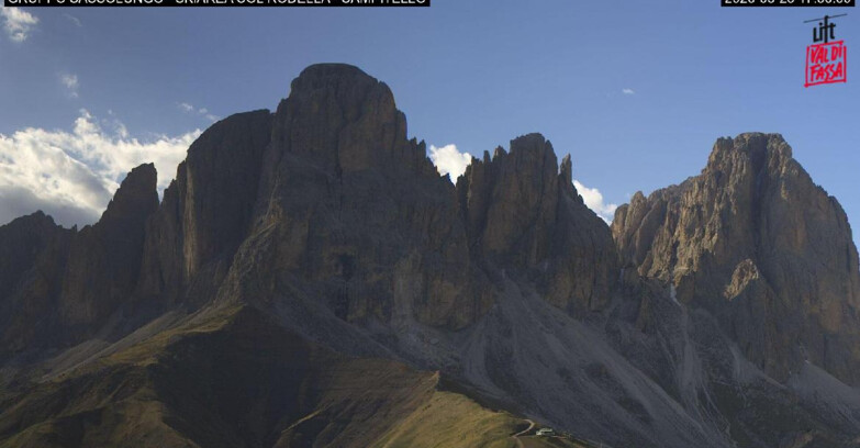 Webcam Campitello-Mazzin-Col Rodella  - Campitello di Fassa - Col Rodella - Gruppo del Sassolungo