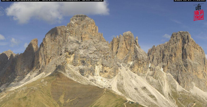 Webcam Campitello-Mazzin-Col Rodella - Campitello di Fassa - Col Rodella - Gruppo del Sassolungo