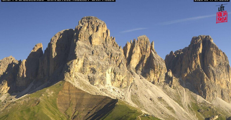 Webcam Campitello-Mazzin-Col Rodella  - Campitello di Fassa - Col Rodella - Gruppo del Sassolungo