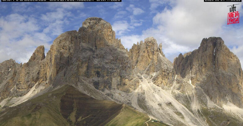 Webcam Campitello-Mazzin-Col Rodella - Campitello di Fassa - Col Rodella - Gruppo del Sassolungo
