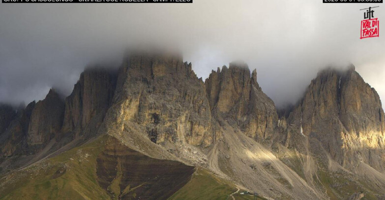 Webcam Campitello-Mazzin-Col Rodella - Campitello di Fassa - Col Rodella - Gruppo del Sassolungo