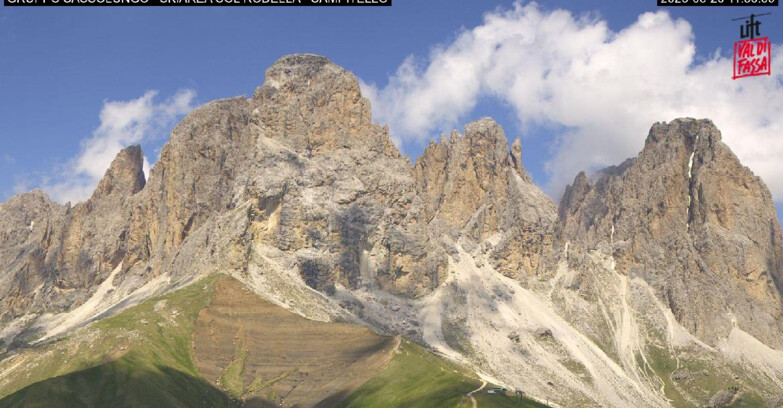 Webcam Campitello-Mazzin-Col Rodella - Campitello di Fassa - Col Rodella - Gruppo del Sassolungo